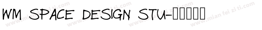 WM SPACE DESIGN STU字体转换